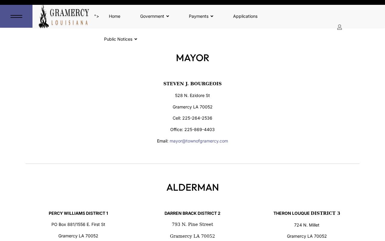 Gramercy criminal records administration and police contacts