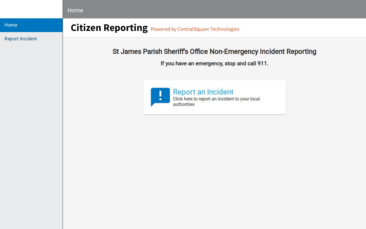 Gramercy criminal records Police-to-Citizen reporting portal
